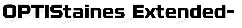 OPTIStaines Extended字体转换